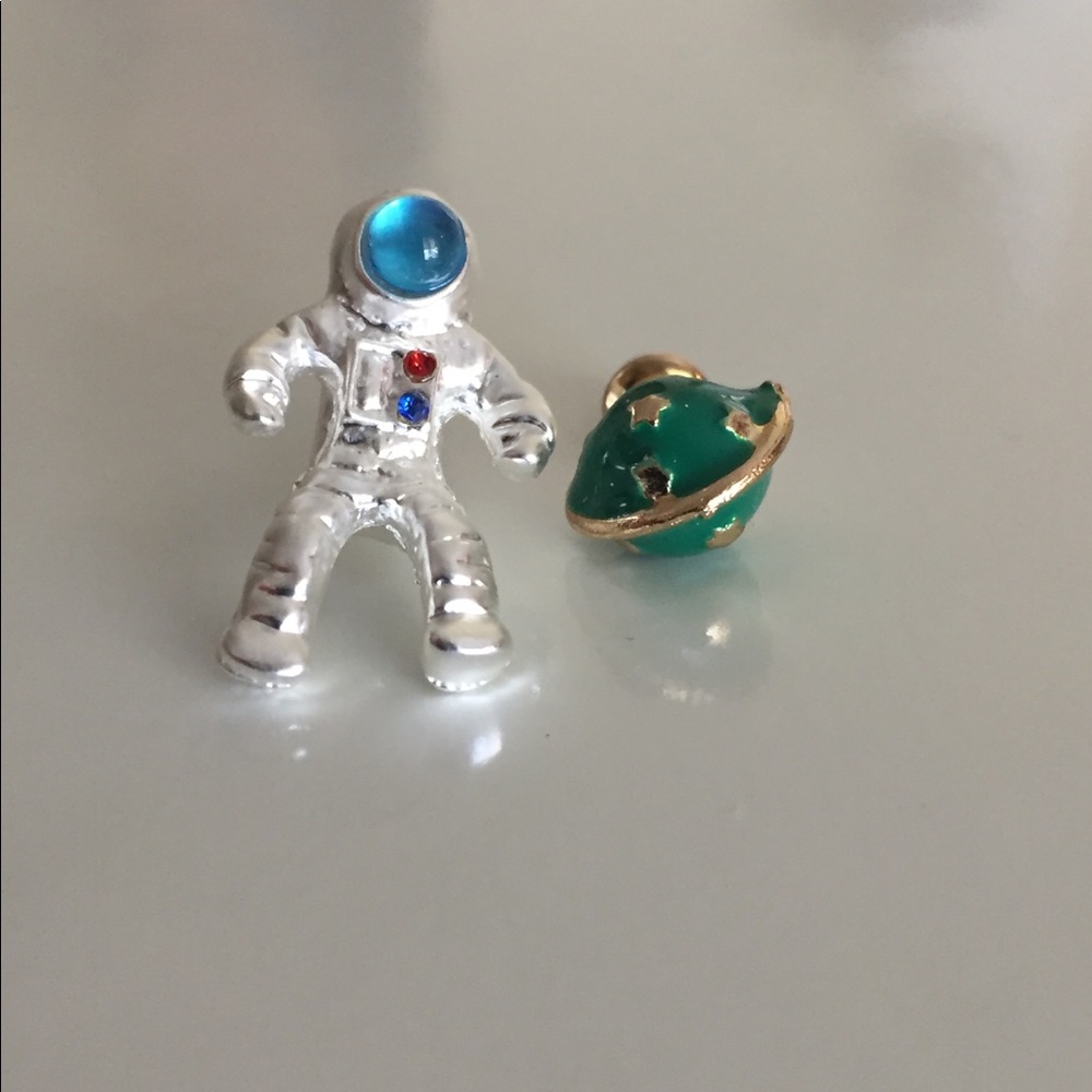 Astronaut and Planetary Earring Set - Picture 3 of 7